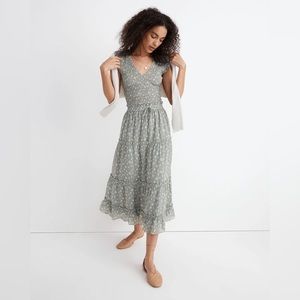Madewell Pull-on Ruffle Tiered Maxi Skirt in Cottage Garden